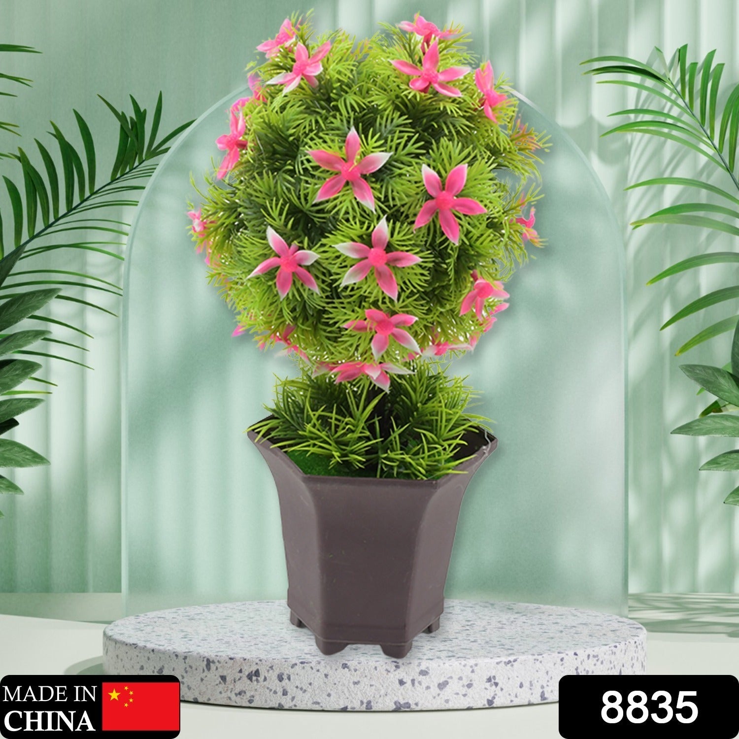 Wild Artificial Flower Plants with Cute Pot | Flower Plant for Home Office Decor | Tabletop and Desk Decoration | Artificial Flower for Balcony Indoor Decor, Plants for Living Room (1 Pc) Wild Artificial Flower Plants with Cute Pot | Flower Plant for Home Office Decor | Tabletop and Desk Decoration | Artificial Flower for Balcony Indoor Decor, Plants for Living Room (1 Pc)